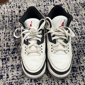 Jordan white 3’s